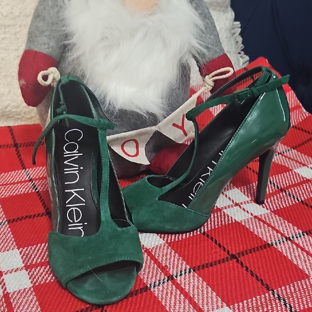 Calvin Klein Dark Green Women's Heels